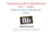 Navigating NEIU Blackboard 417 – 418a