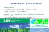 Update on EPA Climate Activities