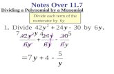 Notes Over 11.7