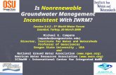 Is  Nonrenewable Groundwater Management  Inconsistent  With IWRM?