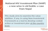 National  HIV Investment Plan (NHIP) – a new wine in old bottle:  a case  from Nepal