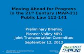 Moving Ahead for Progress in the 21 St  Century (MAP-21) Public Law 112-141
