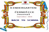 KINDERGARTEN       ČERNOŠICE Journal September  2010 BACK TO SCHOOL