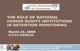 The Role of National Human Rights Institutions in Detention Monitoring