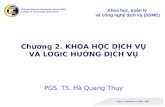 Chương 2. KHOA HỌC DỊCH VỤ VÀ LOGIC HƯỚNG DỊCH VỤ PGS. TS. Hà Quang Thụy