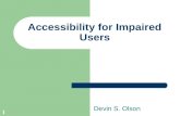 Accessibility for Impaired Users