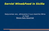 Servizi Wine&Food in Sicilia