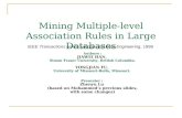 Mining Multiple-level Association Rules in Large Databases