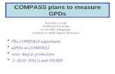 COMPASS plans to measure GPDs