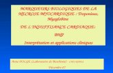 MARQUEURS BIOLOGIQUES DE LA  NECROSE MYOCARDIQUE  : Troponines, Myoglobine