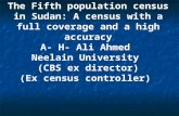 The Fifth population census in Sudan: A census with a full coverage and a high accuracy