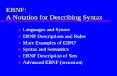 EBNF: A Notation for Describing Syntax