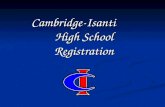 Cambridge-Isanti        High School  Registration