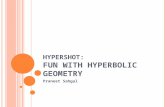 Hypershot :  Fun with Hyperbolic Geometry