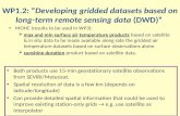 WP1.2: “ Developing gridded datasets based on long-term remote sensing data  (DWD)”