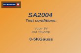 SA2004  Test conditions: Vout= 5V Iout =50Amp  0-5KGauss
