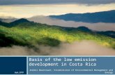Basis  of the low emission development in Costa Rica