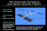 Shuttle Mission: STS-117 Atlantis Launch/Landing Date: June 10 - 22 , 2007 Assembly Elements: