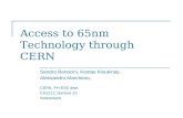 Access to 65nm Technology through CERN