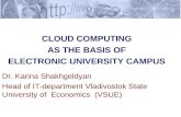 CLOUD COMPUTING  AS THE BASIS OF  ELECTRONIC UNIVERSITY CAMPUS