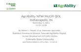 AgrAbility NTW McGill QOL Indianapolis, IN November 9, 2011 11:15-12:00