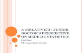 A (relatively) junior doctor’s perspective on medical statistics
