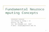 Fundamental Neurocomputing Concepts