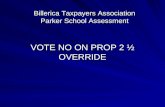 VOTE NO ON PROP 2 ½ OVERRIDE