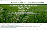 Séminaires permanents 2005-2006 de l’IFR 124