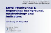 EUWI Monitoring & Reporting: background, methodology and indicators Voorburg, 24 May 2006
