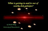 What is getting in and/or out of  nearby disk galaxies?