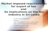 Market imposed requirements for export of tea  and