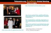 Telecentre Academy Global Meeting  Who  is W ho