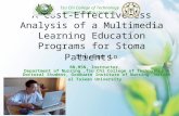 A Cost-Effectiveness Analysis of a Multimedia Learning Education Programs for Stoma Patients
