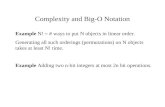 Complexity and Big-O Notation
