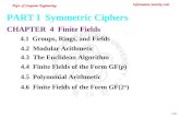 PART I  Symmetric Ciphers CHAPTER  4  Finite Fields 4.1  Groups, Rings, and Fields