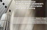 Sub-dimensional  PUBLIC PROCUREMENT: between EU principles and gold plating