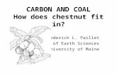 CARBON AND COAL How does chestnut fit in?