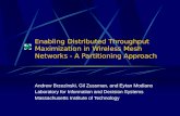 Enabling Distributed Throughput Maximization in Wireless Mesh Networks - A Partitioning Approach