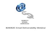 B2B/B2C Email Deliverability Webinar