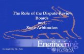 The Role of the Dispute Review Boards and  State Arbitration