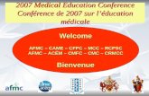 2007  Medical  Education Conference Conférence de 2007 sur l’éducation médicale