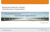 Macquarie NexGen Global  Infrastructure Corporation