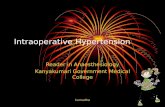 Intraoperative Hypertension