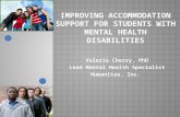 IMPROVING ACCOMMODATION SUPPORT FOR STUDENTS WITH MENTAL HEALTH DISABILITIES