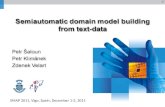 Semiautomatic domain model building from text-data