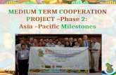 M EDIUM  T ERM  C OOPERATION  P ROJECT –Phase  2 :  Asia –Pacific  Milestones
