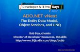ADO.NET vNext The Entity Data Model,  Object Services, and LINQ
