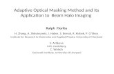 Adaptive Optical Masking Method and Its Application to  Beam Halo Imaging