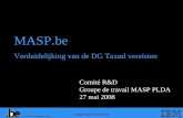 Comité R&D Groupe de travail MASP PLDA 27 mai 2008